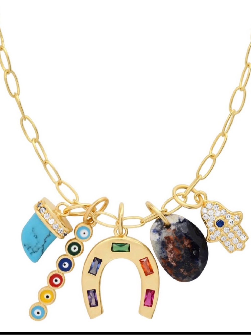 Tai Jewelry Horseshoe Charm Necklace BNWT